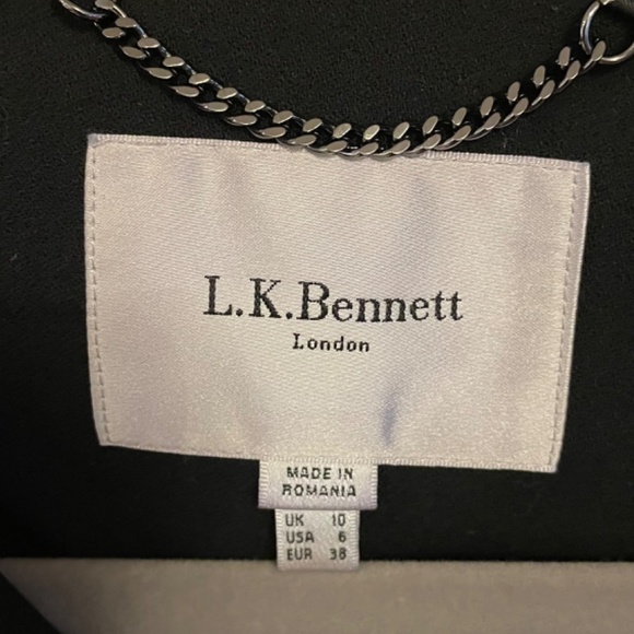 LK Bennett Black Belted Blazer US 6 UK 10 - Picture 7 of 7